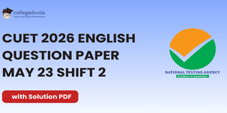 CUET 2026 English May 23 Shift 2 Question Paper- Download Answer Key and Solution PDF